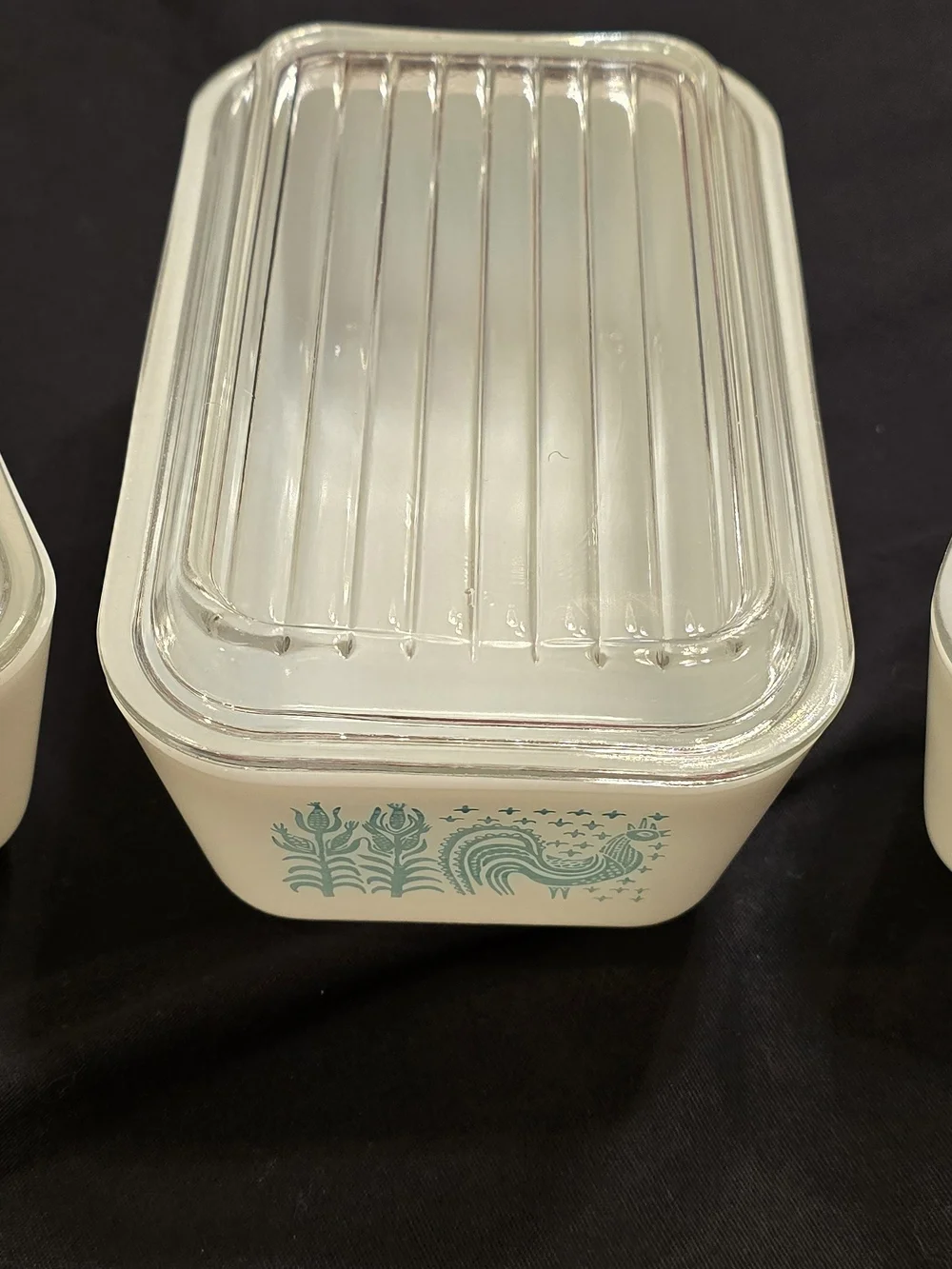 Vintage Pyrex Amish Butterprint Refrigerator Storage Set 3-Piece